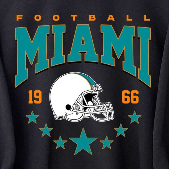 Miami Football Vintage Style Crewneck Sweatshirt For Fan 166 - Picture 2 of 5